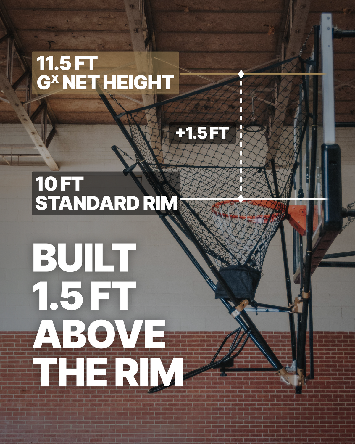 GRIND Gx Shot Trainer | Portable Basketball Rebounder