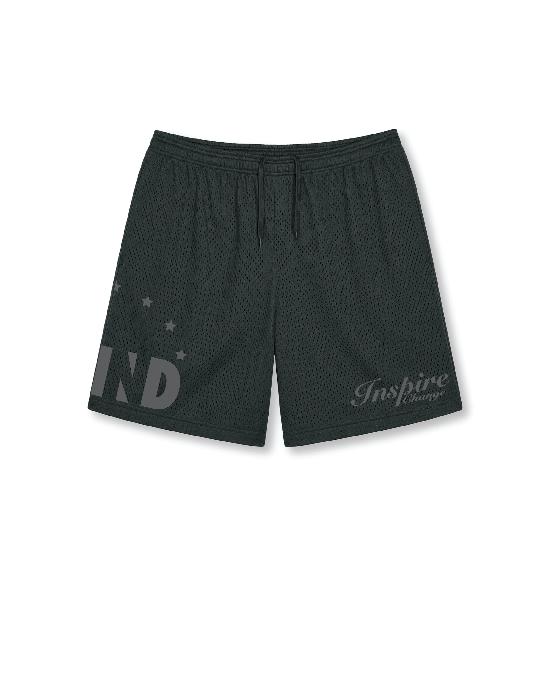 "MESH SHORTS" -BLACK