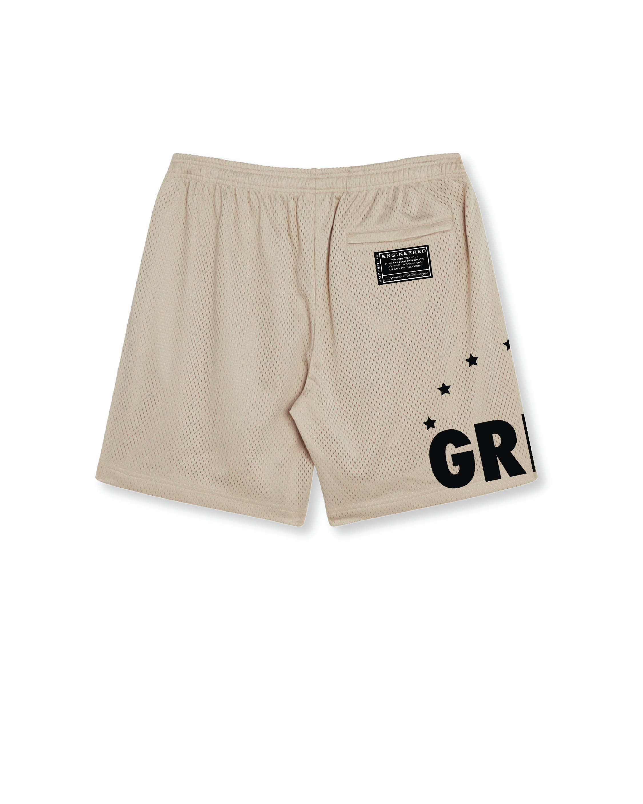 "MESH SHORTS" -CREAM
