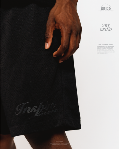 "MESH SHORTS"   -BLACK