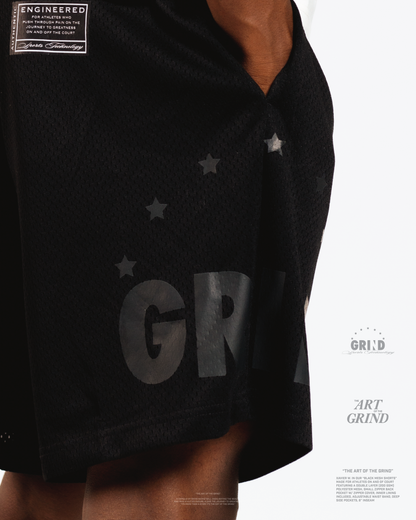 "MESH SHORTS"   -BLACK