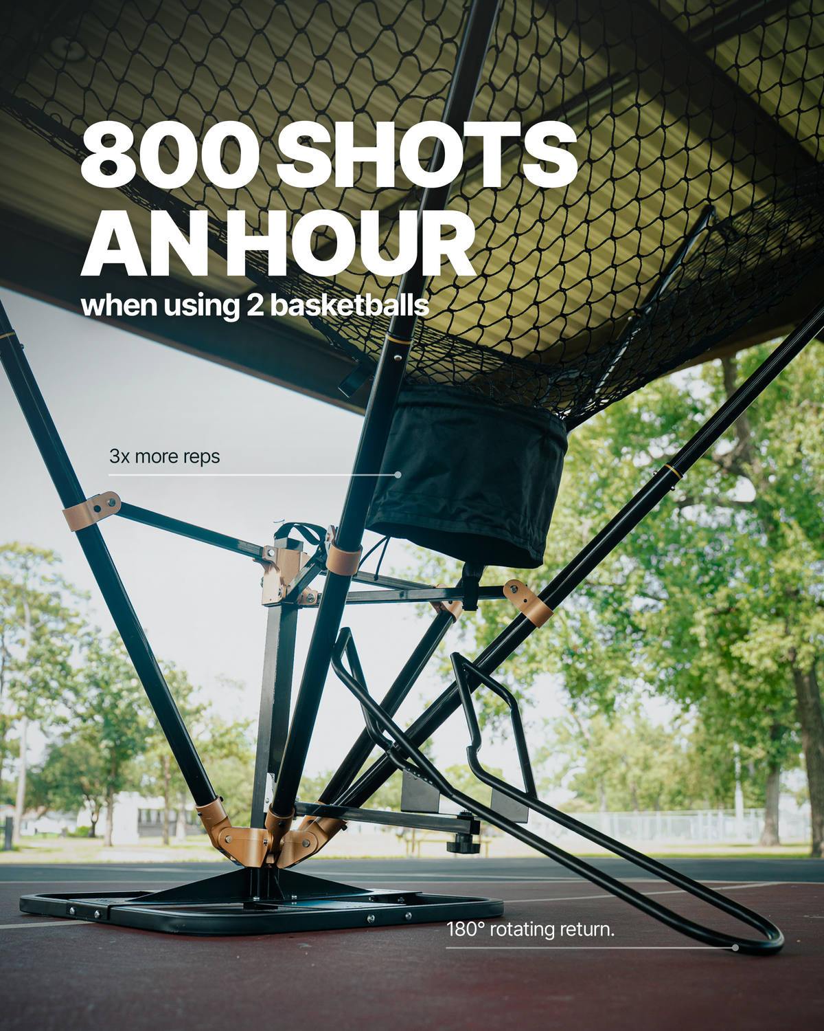 GRIND Gx Shot Trainer | Portable Basketball Rebounder
