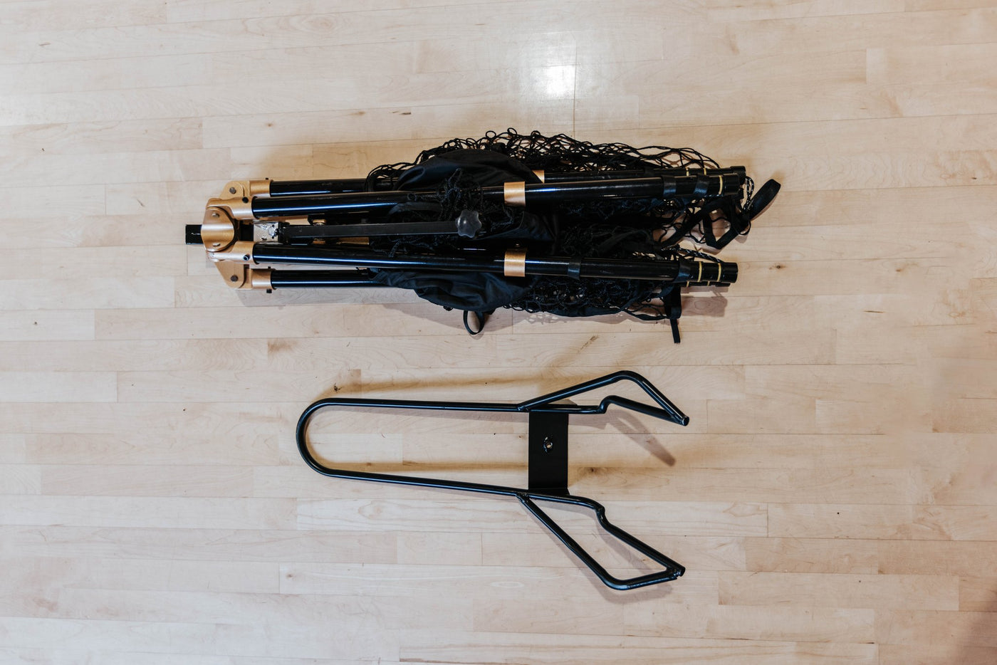 GRIND Gx folded flat — 15 pounds, carry it with one hand