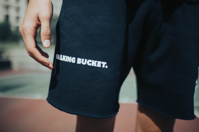 "Walking Bucket" Sweatshorts Black